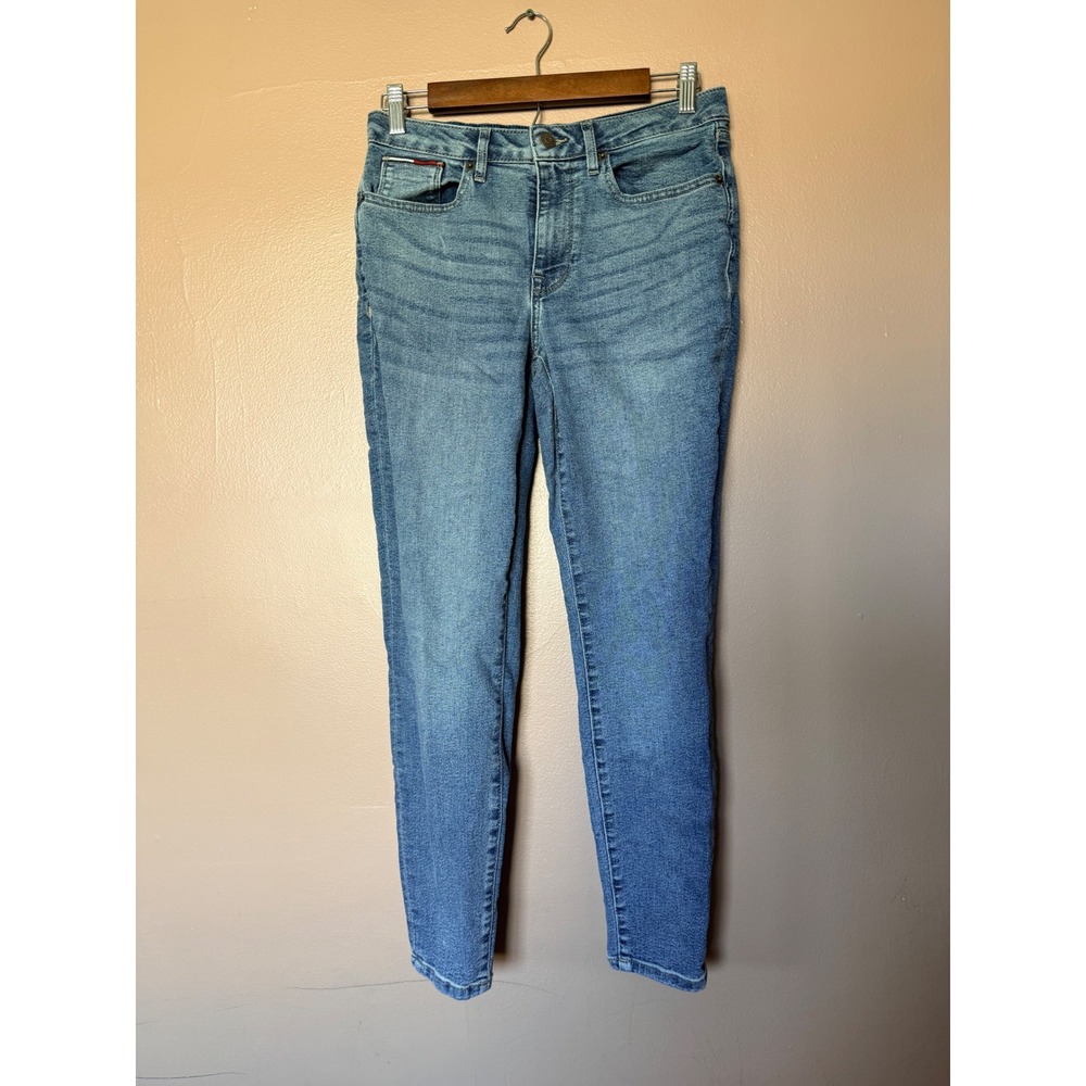 Tommy Hilfiger Size 6 Blue Curvy Skinny Ankle Jeans Medium Wash Stretch Denim